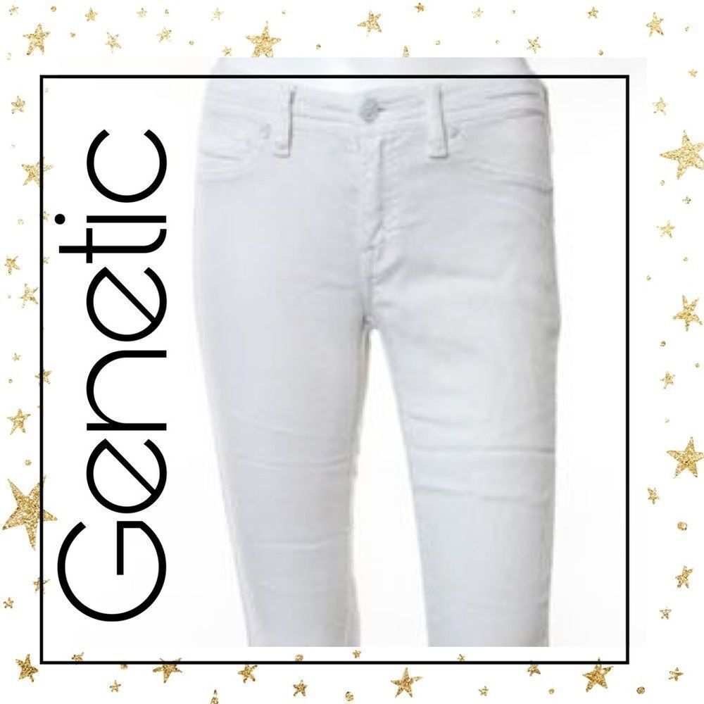 Genetic Denim White Slim Skinny Leg Jeans 25